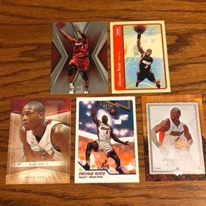 5 Dwyane Wade Basketball Card Lot